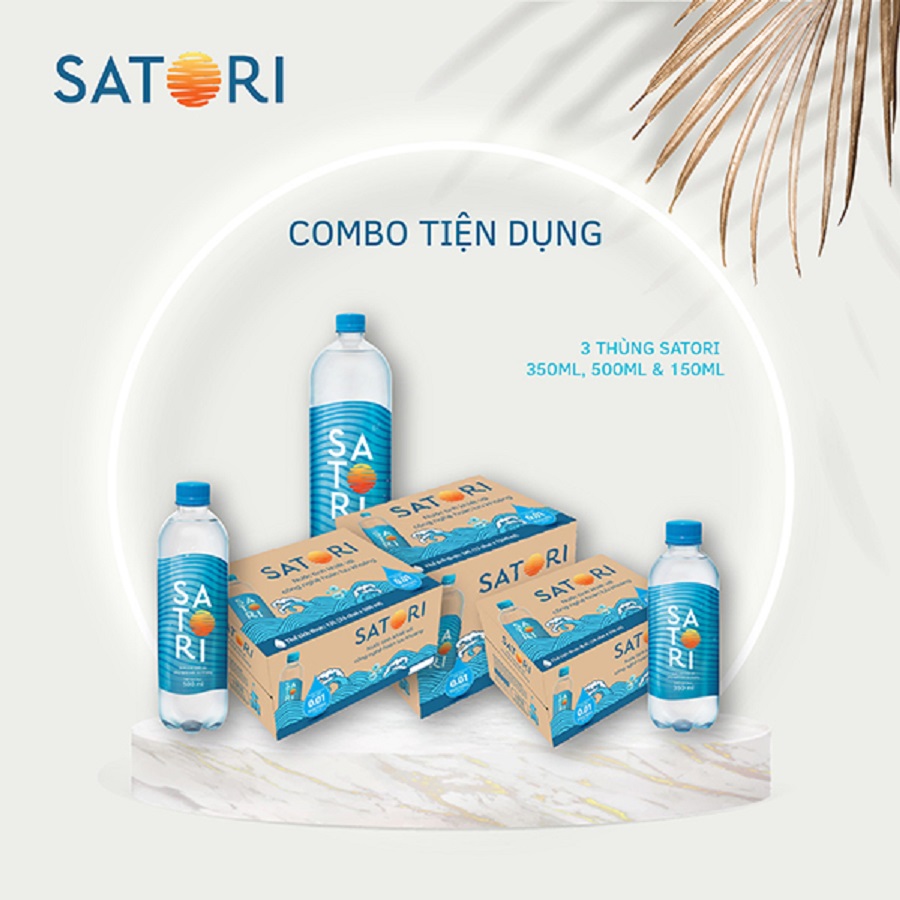 Nước uống Bà Rịa Vũng Tàu giao hàng tận nơi đa dạng sản phẩm 7 nuoc uong hoan luu khoang Satori thung 1.500ml