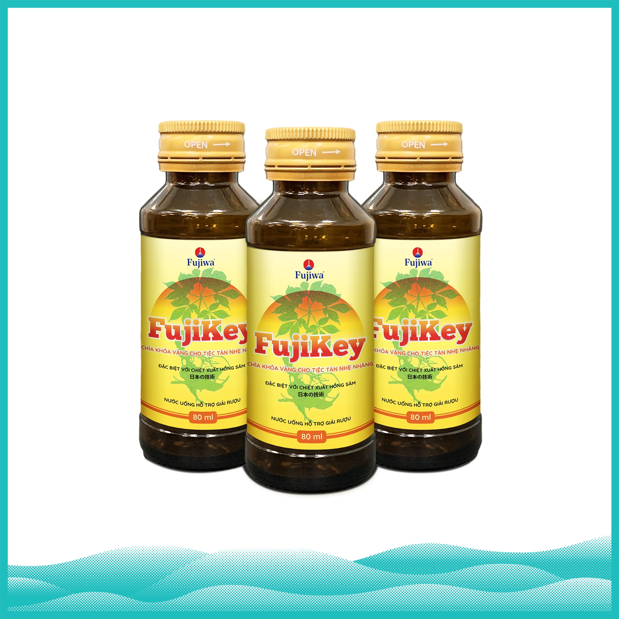 Fujiwa Fujikey Hỗ trợ giải độc gan & giải rượu 80ml hộp 10 chai 19 Fujiwa Fujikey Hỗ trợ giải độc gan & giải rượu 80ml hộp 10 chai